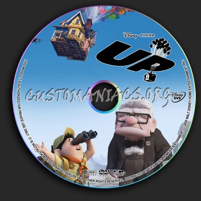 Up dvd label