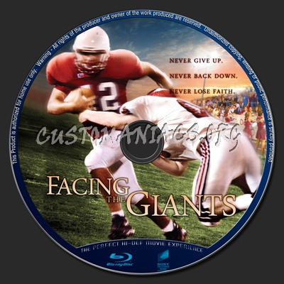 Facing The Giants blu-ray label