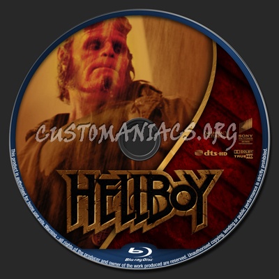 Hellboy blu-ray label