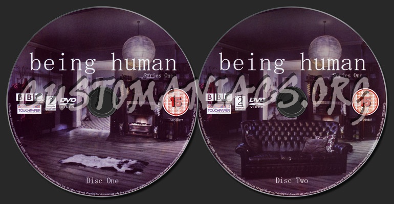 Being Human dvd label