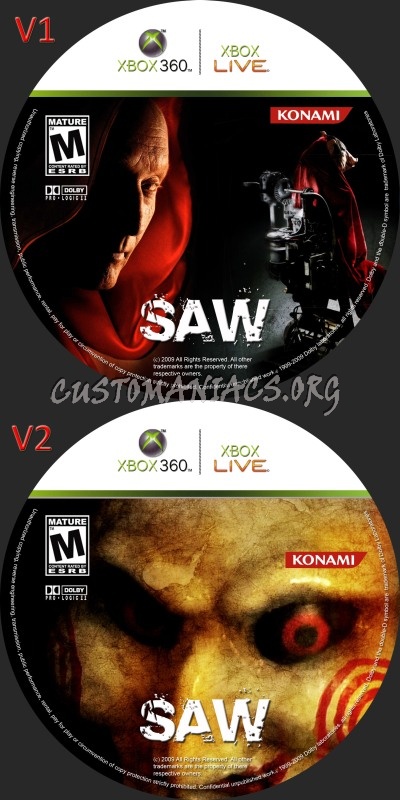 Saw dvd label