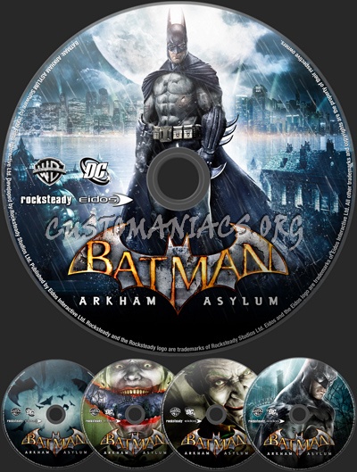 Batman: Arkham Asylum dvd label