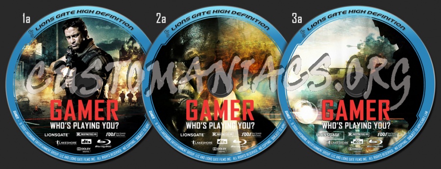 Gamer blu-ray label