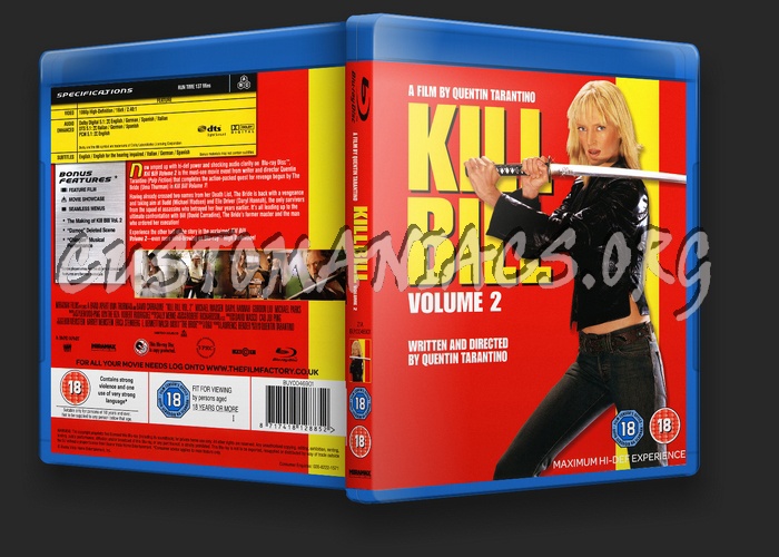 Kill Bill Volume 2 blu-ray cover