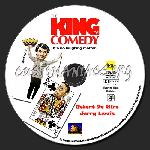 The King Of Comedy dvd label