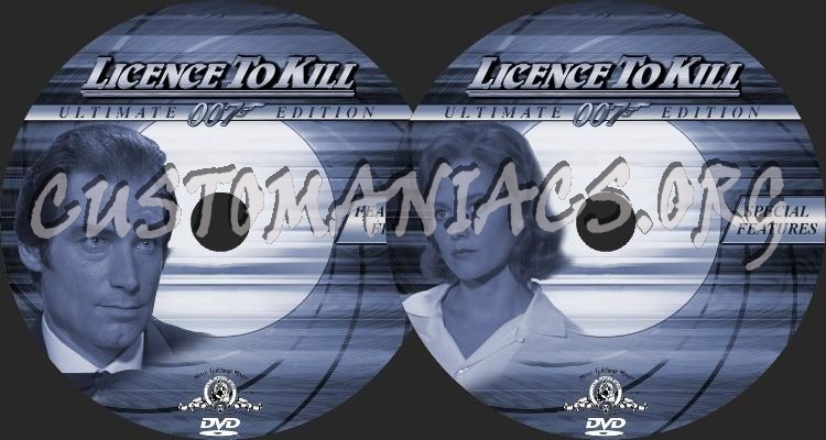 Licence To Kill dvd label