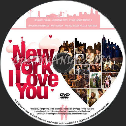 New York, I Love You dvd label
