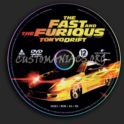 The Fast And The Furious - Tokyo Drift dvd label