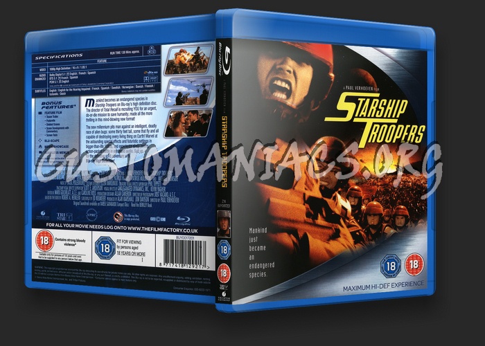 Starship Troopers blu-ray cover