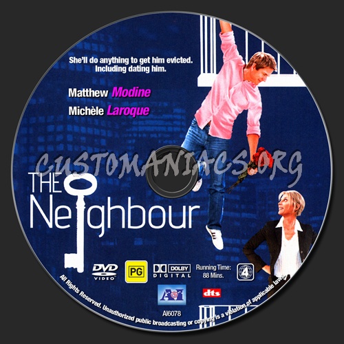 The Neighbour dvd label