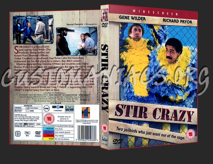 Stir Crazy dvd cover