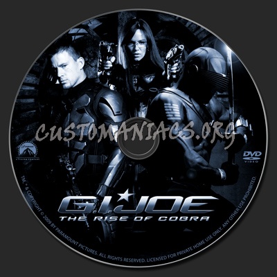 G.I.Joe The Rise of Cobra dvd label