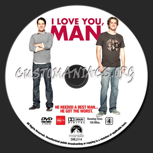 I Love You Man dvd label