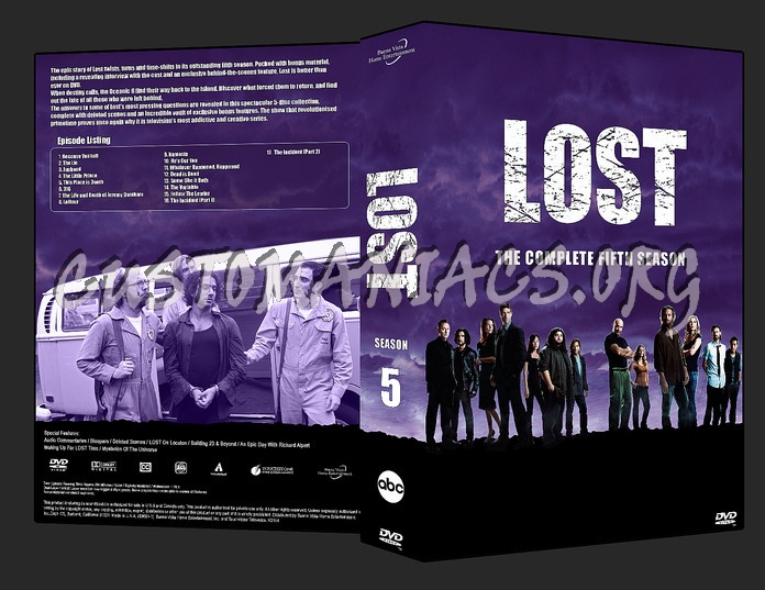 Lost Season 5 dvd cover
