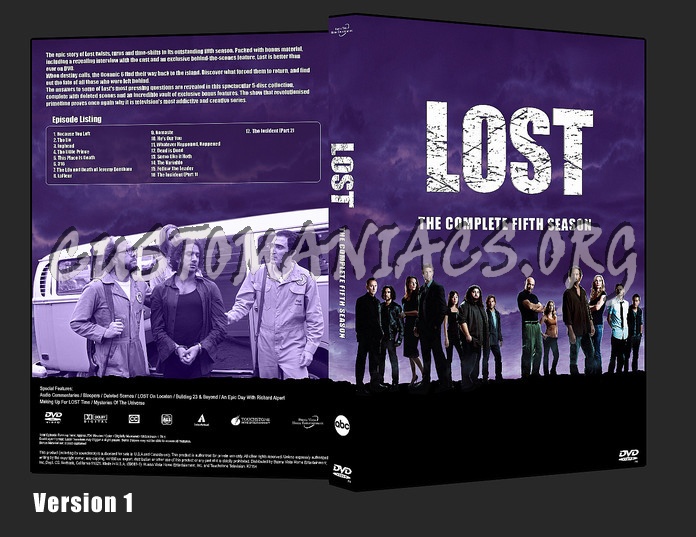 Lost Season 5 dvd cover