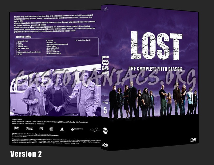 Lost Season 5 dvd cover