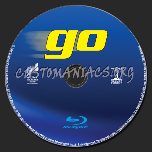 Go blu-ray label