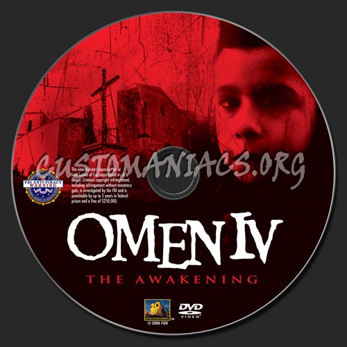 Omen 4: The Awakening dvd label