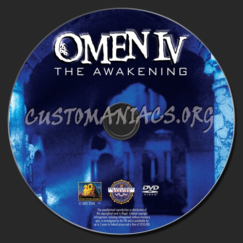 Omen 4 The Awakening dvd label