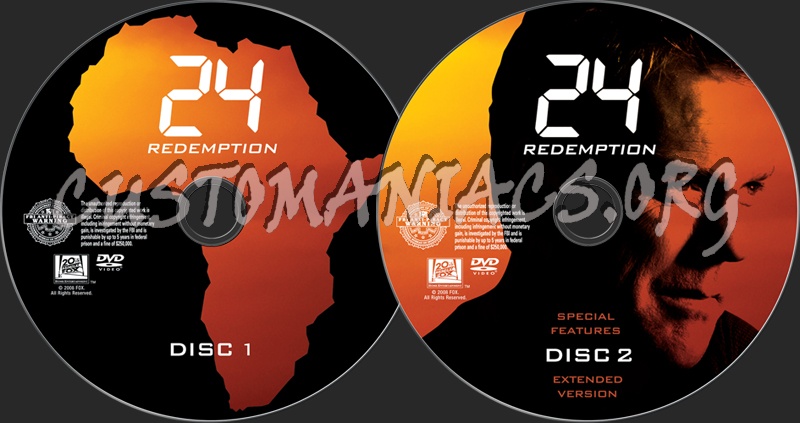 24 Redemption dvd label