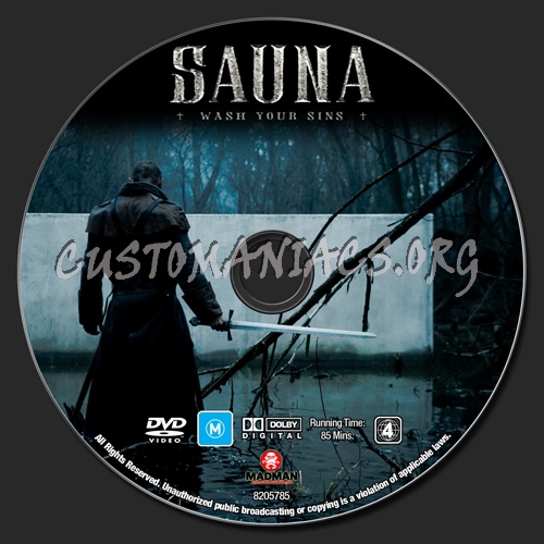 Sauna dvd label
