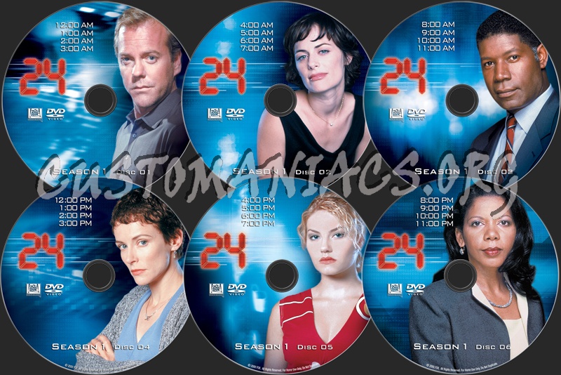 24 Season 1 dvd label