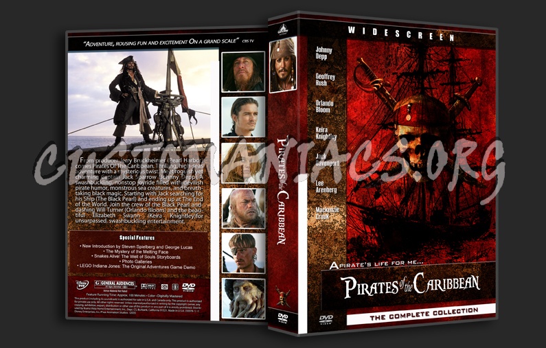 Pirates of the Caribbean Collection dvd cover