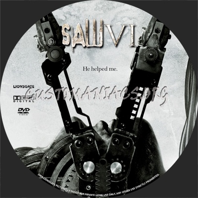 Saw VI dvd label