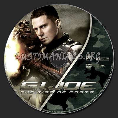 G.I. Joe: The Rise of Cobra dvd label