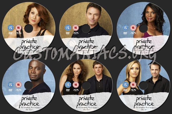 Private Practice Season 3 dvd label