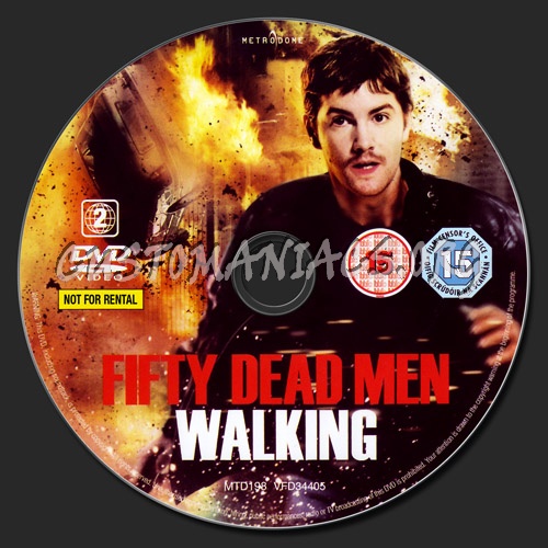 Fifty Dead Men Walking dvd label