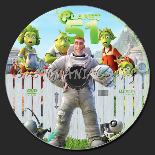 Planet 51 dvd label