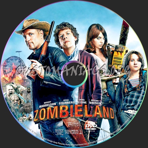 Zombieland dvd label