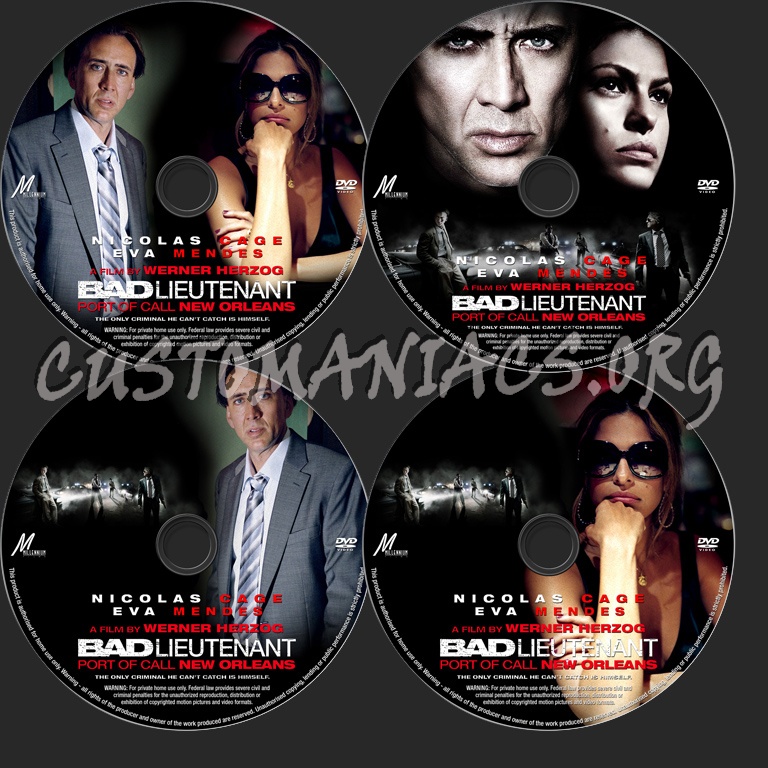 Bad Lieutenant Port of Call New Orleans dvd label