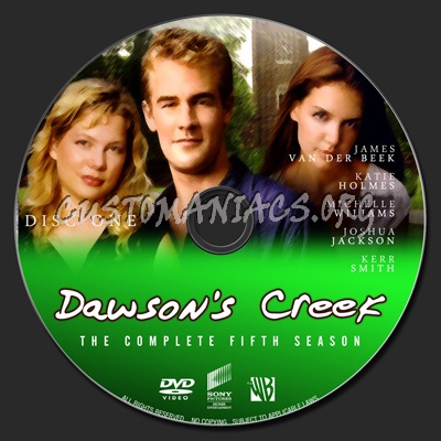Dawson's Creek Season Five dvd label