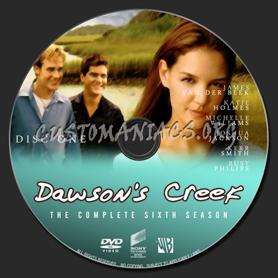 Dawson's Creek Season Six dvd label