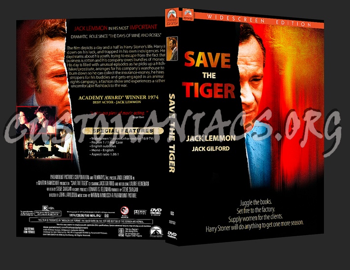 Save the Tiger dvd cover - DVD Covers & Labels by Customaniacs, id 