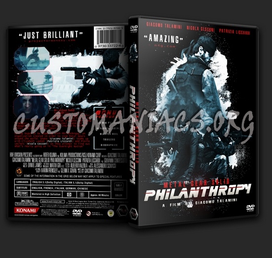 Metal Gear Solid Philanthropy dvd cover
