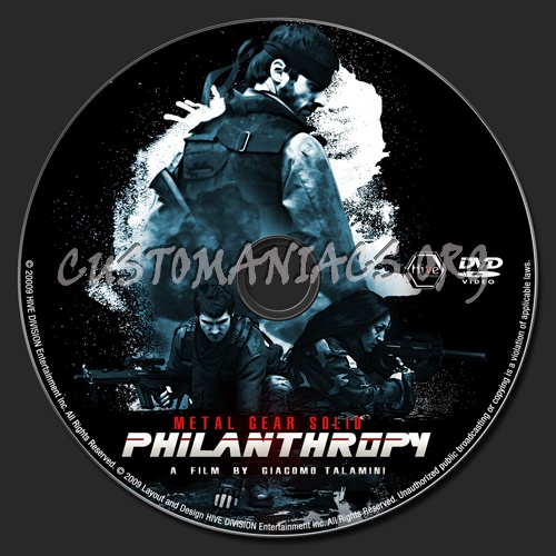 Metal Gear Solid Philanthropy dvd label