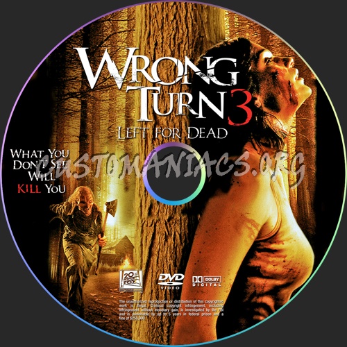Wrong Turn 3: Left for Dead dvd label