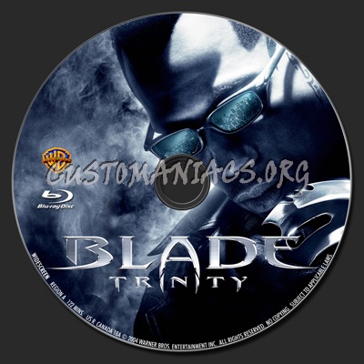 Blade: Trinity blu-ray label