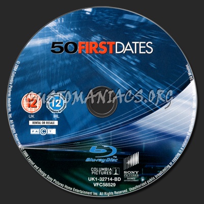 50 First Dates blu-ray label