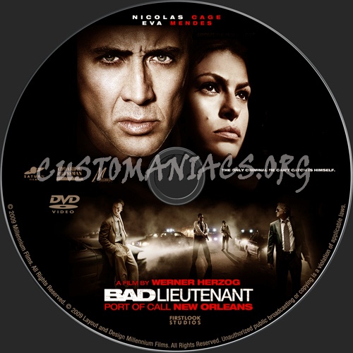 Bad Lieutenant Port of Call New Orleans dvd label