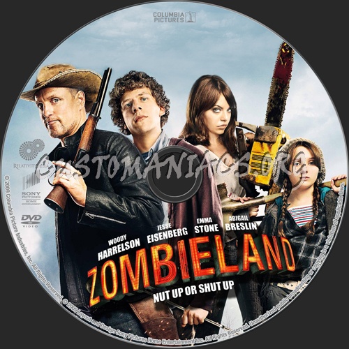 Zombieland dvd label