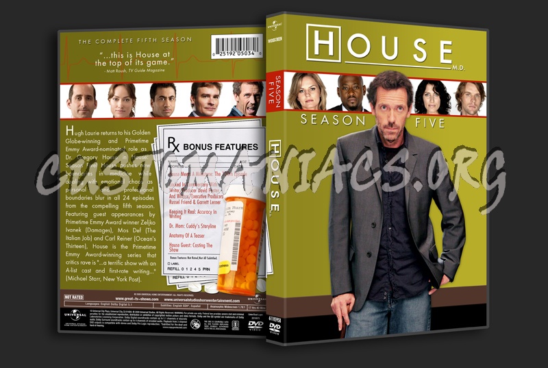 House MD - Season 5 dvd cover