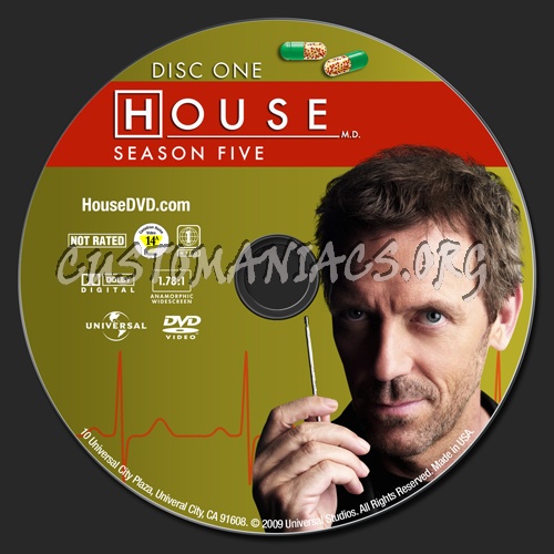 House MD Season 5 dvd label