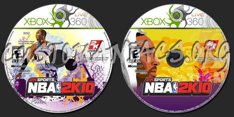 Nba 2k10 dvd label