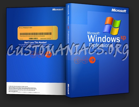 Microsoft Windows XP dvd cover