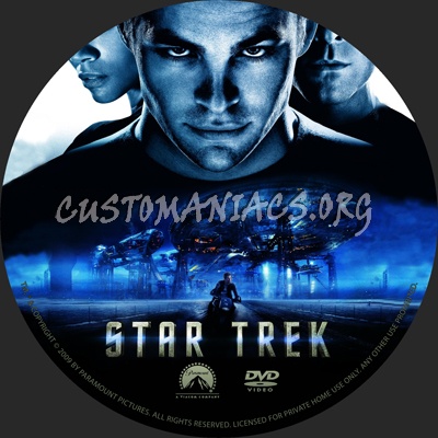 Star Trek dvd label