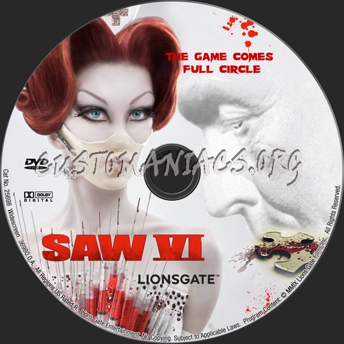 Saw VI dvd label